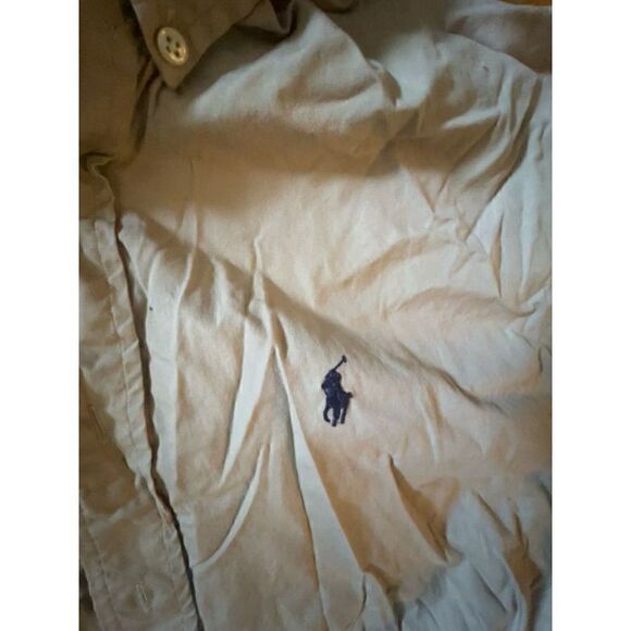 Polo Tan Button Down Shirt - Picture 3 of 4